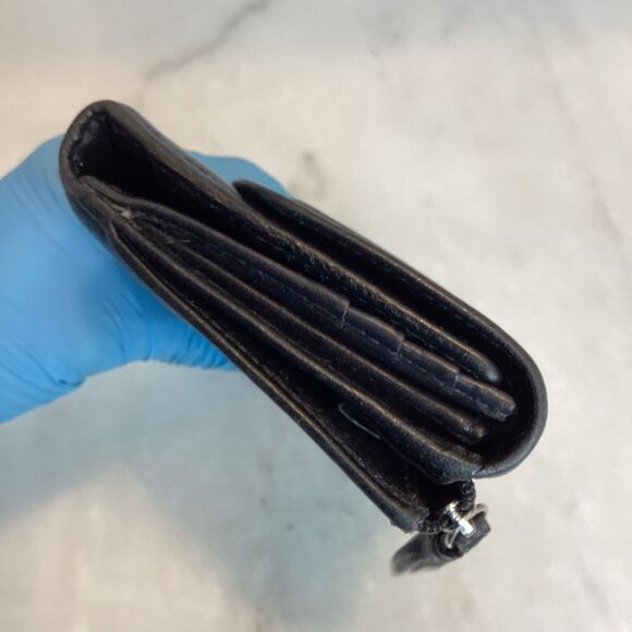 Coach VintageTrifold Leather Full Sized Wallet with Snaphead Button Flap Closure - Picture 7 of 16